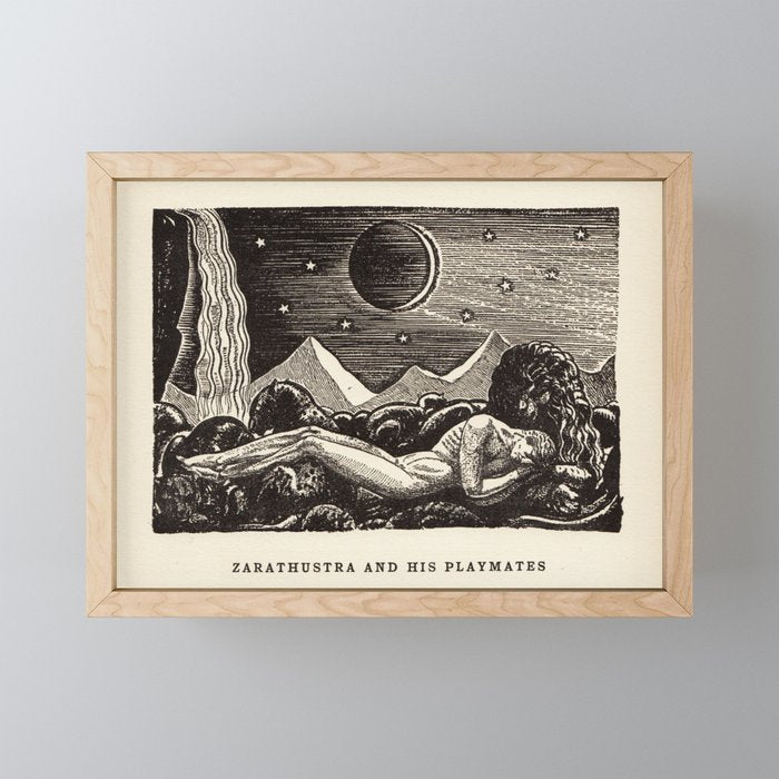 "Zarathustra and His Playmates" by Rockwell Kent (1919) Mini Art Print