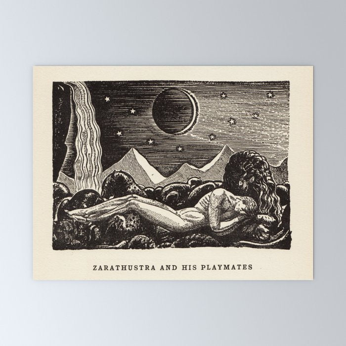 "Zarathustra and His Playmates" by Rockwell Kent (1919) Mini Art Print