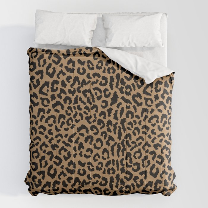 2000s leopard-black on tan Comforter
