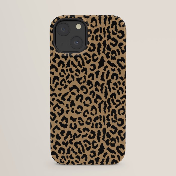 2000s leopard-black on tan iPhone Case