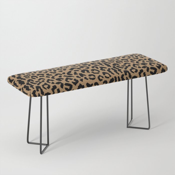 2000s leopard-black on tan Bench