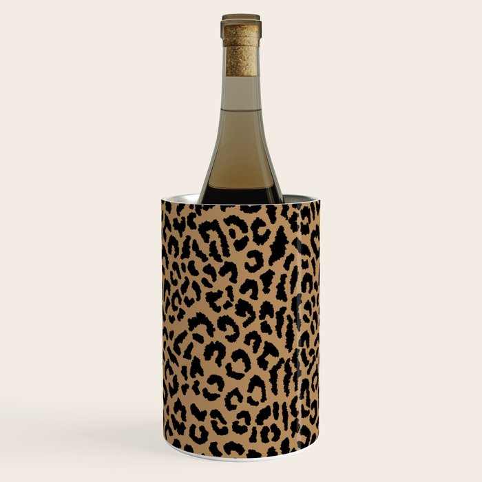 2000s leopard-black on tan Wine Chiller