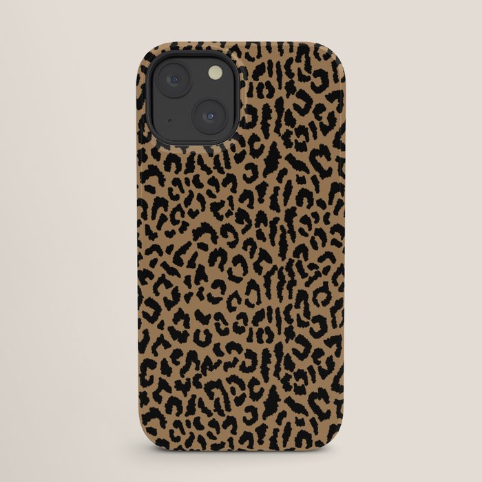 2000s leopard-black on tan iPhone Case