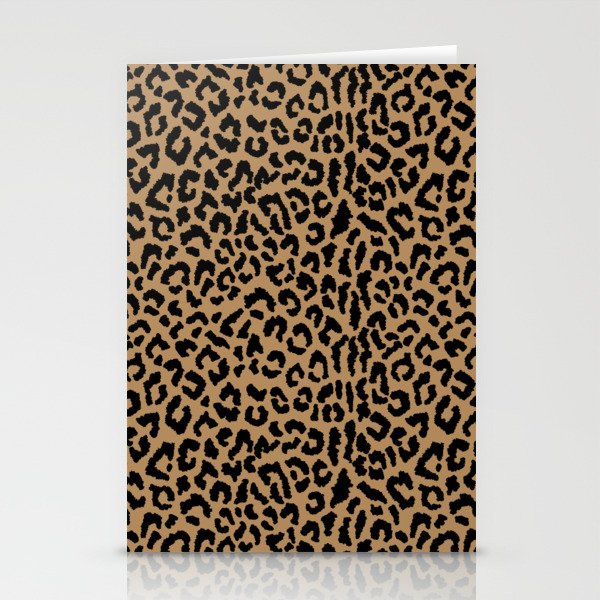 2000s leopard-black on tan Stationery Card