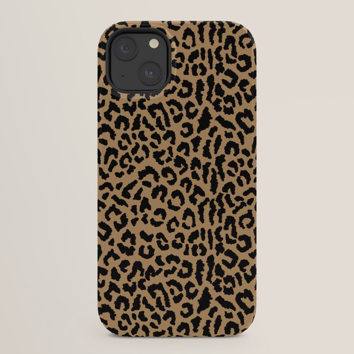 2000s leopard-black on tan iPhone Case