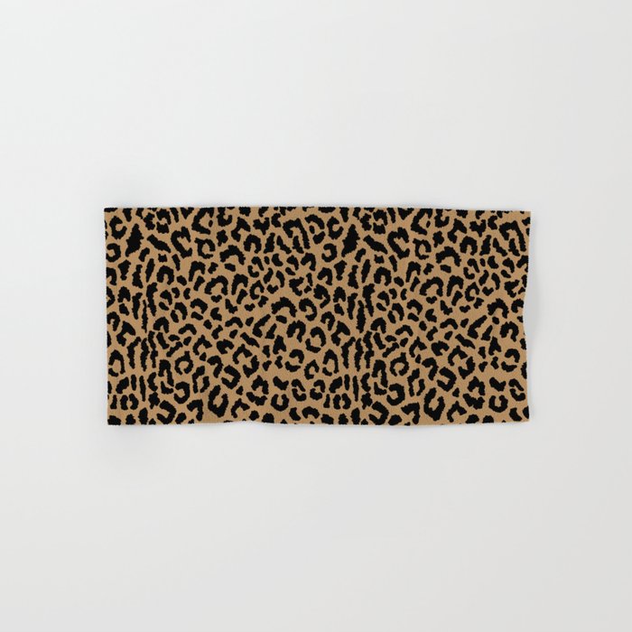 2000s leopard-black on tan Bath Towel