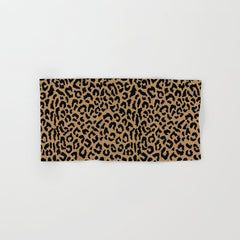 2000s leopard-black on tan Bath Towel