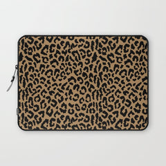 2000s leopard-black on tan Laptop Sleeve