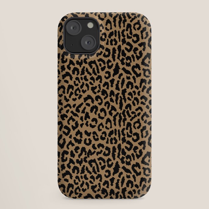 2000s leopard-black on tan iPhone Case