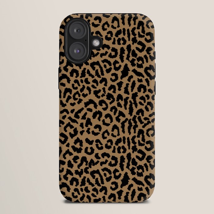 2000s leopard-black on tan iPhone Case