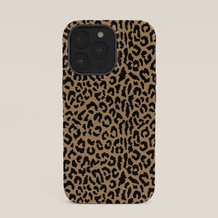 2000s leopard-black on tan iPhone Case