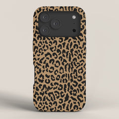 2000s leopard-black on tan iPhone Case
