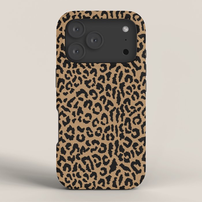 2000s leopard-black on tan iPhone Case