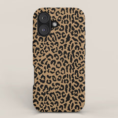 2000s leopard-black on tan iPhone Case