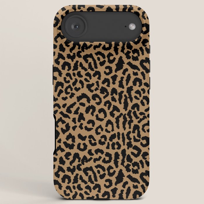 2000s leopard-black on tan iPhone Case