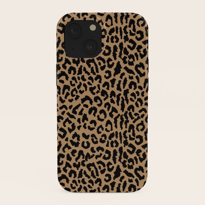2000s leopard-black on tan iPhone Case