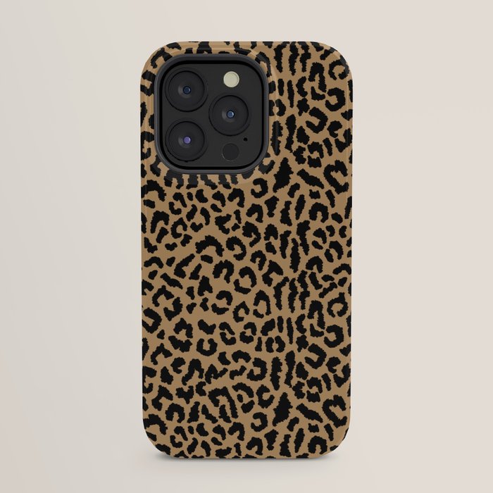 2000s leopard-black on tan iPhone Case