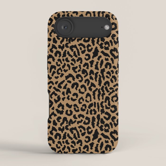 2000s leopard-black on tan iPhone Case