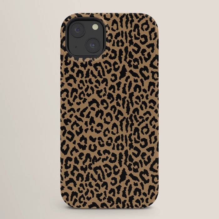 2000s leopard-black on tan iPhone Case