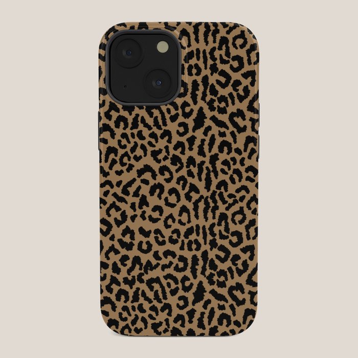 2000s leopard-black on tan iPhone Case