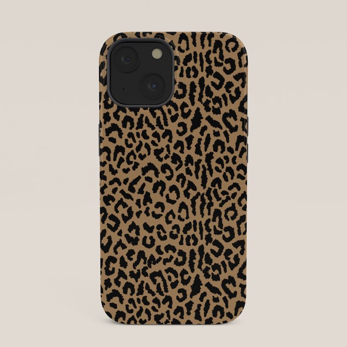 2000s leopard-black on tan iPhone Case