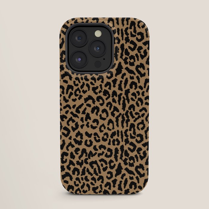 2000s leopard-black on tan iPhone Case