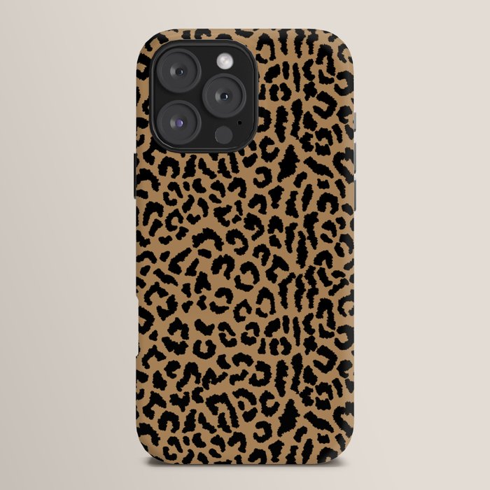 2000s leopard-black on tan iPhone Case