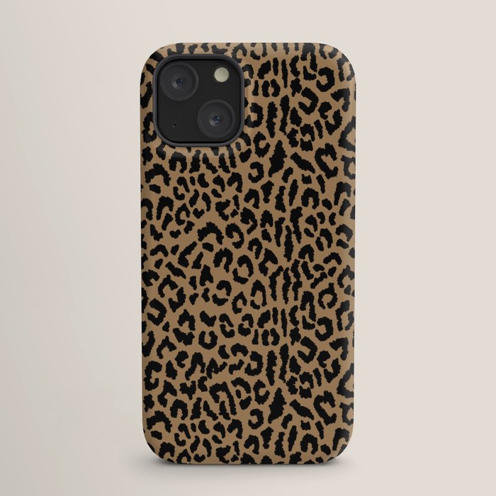 2000s leopard-black on tan iPhone Case