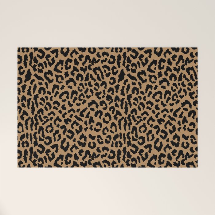 2000s leopard-black on tan Welcome Mat