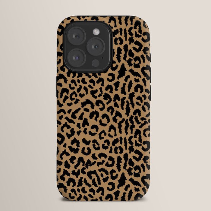 2000s leopard-black on tan iPhone Case