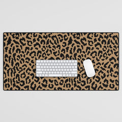 2000s leopard-black on tan Desk Mat