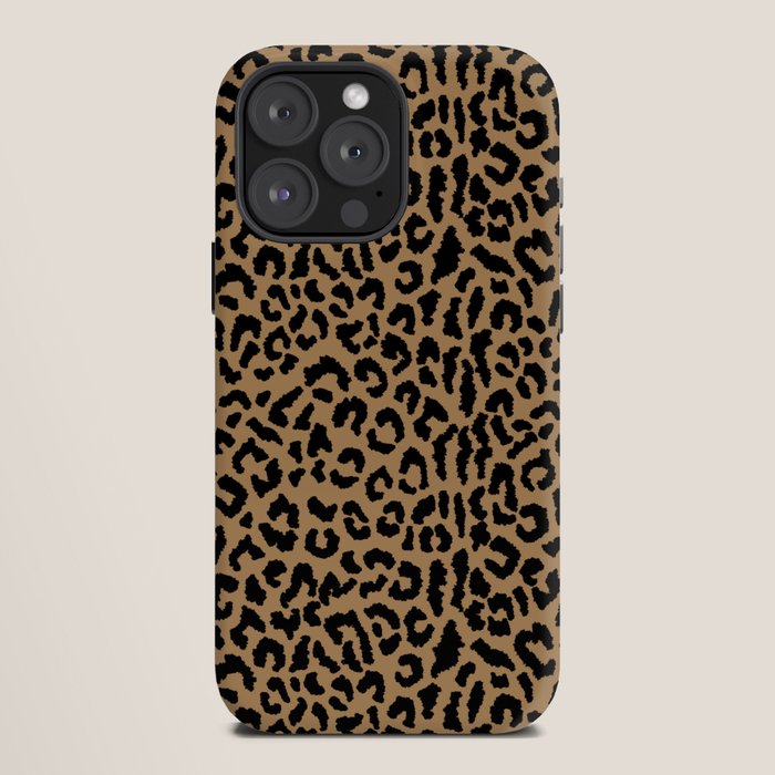 2000s leopard-black on tan iPhone Case