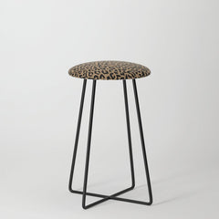 2000s leopard-black on tan Stool