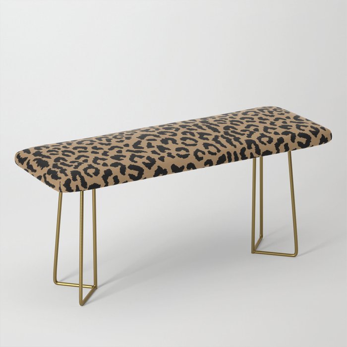 2000s leopard-black on tan Bench