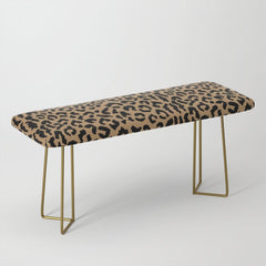 2000s leopard-black on tan Bench