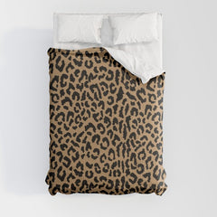 2000s leopard-black on tan Comforter