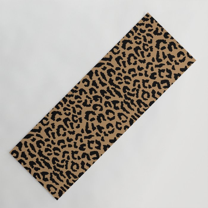 2000s leopard-black on tan Yoga Mat