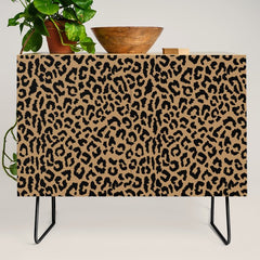 2000s leopard-black on tan Credenza