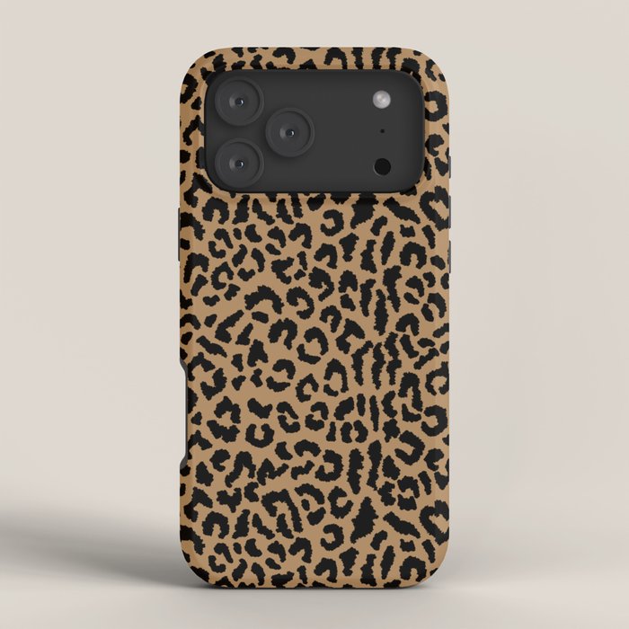 2000s leopard-black on tan iPhone Case