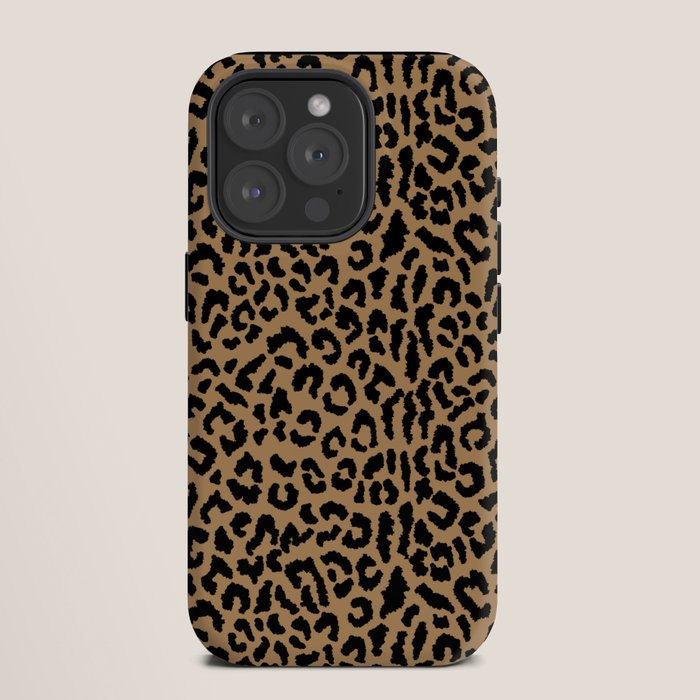 2000s leopard-black on tan iPhone Case