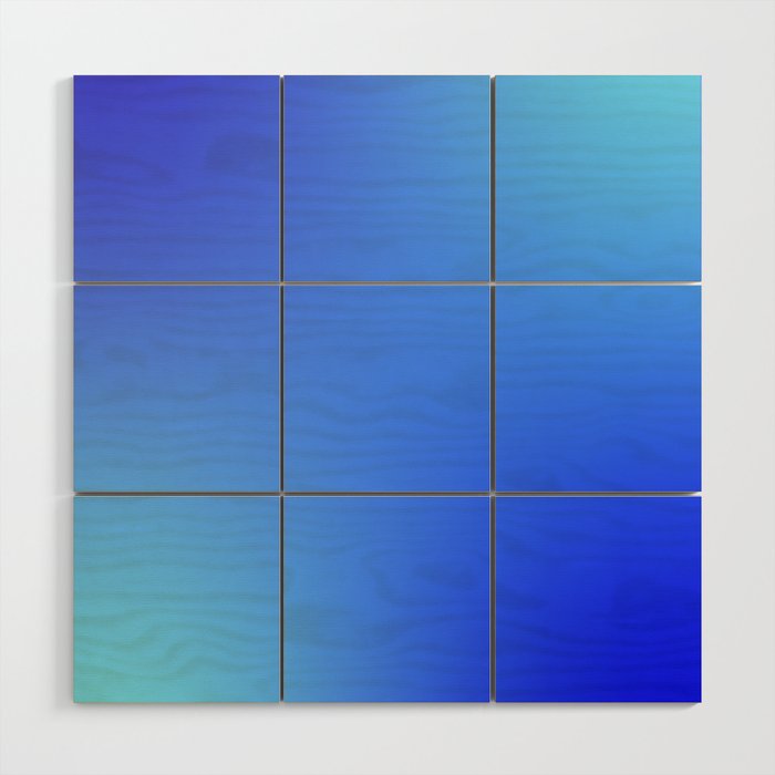 16 Blue Gradient 220506 Aura Ombre Valourine Digital Minimalist Art Wood Wall Art
