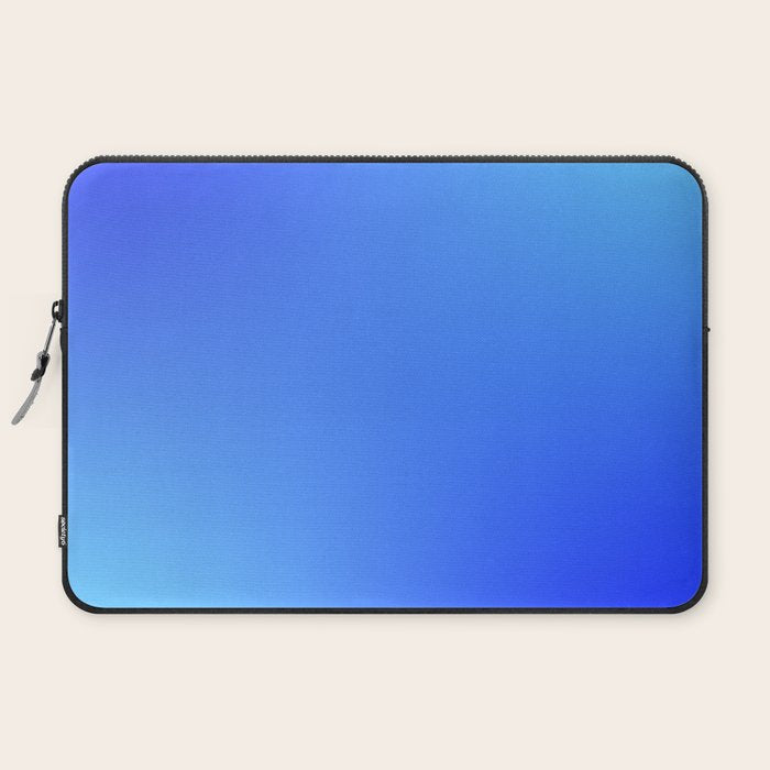 16 Blue Gradient 220506 Aura Ombre Valourine Digital Minimalist Art Laptop Sleeve