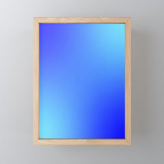 16 Blue Gradient 220506 Aura Ombre Valourine Digital Minimalist Art Mini Art Print
