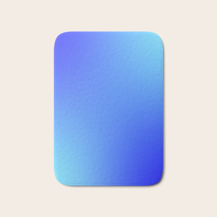16 Blue Gradient 220506 Aura Ombre Valourine Digital Minimalist Art Bath Mat