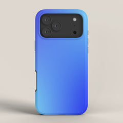 16 Blue Gradient 220506 Aura Ombre Valourine Digital Minimalist Art iPhone Case
