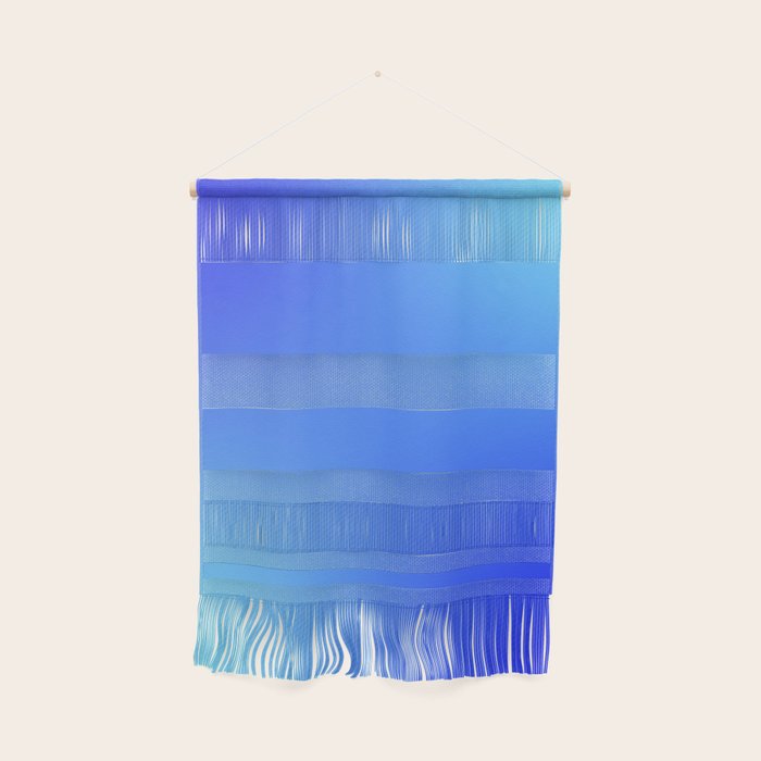 16 Blue Gradient 220506 Aura Ombre Valourine Digital Minimalist Art Wall Hanging