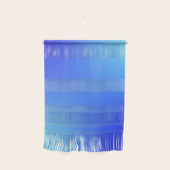 16 Blue Gradient 220506 Aura Ombre Valourine Digital Minimalist Art Wall Hanging