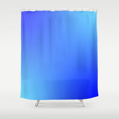 16 Blue Gradient 220506 Aura Ombre Valourine Digital Minimalist Art Shower Curtain