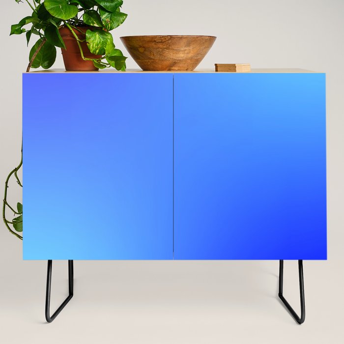 16 Blue Gradient 220506 Aura Ombre Valourine Digital Minimalist Art Credenza