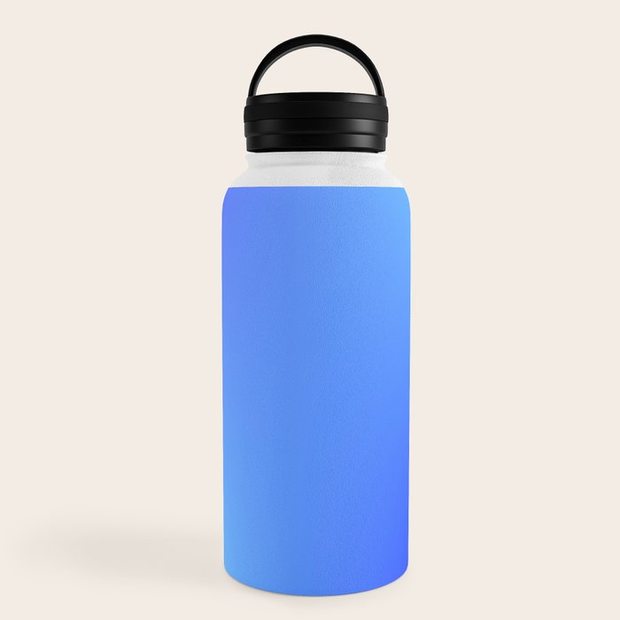 16 Blue Gradient 220506 Aura Ombre Valourine Digital Minimalist Art Water Bottle